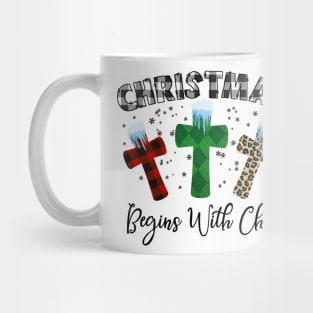 Christmas Begins  With Christ Mug